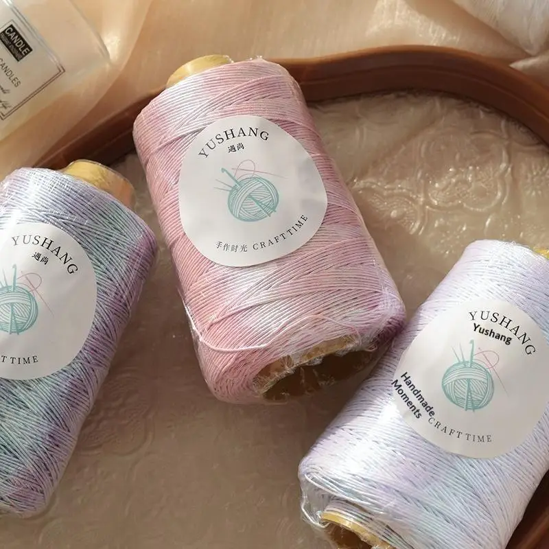 Silver Metallic Core Yarn for DIY Knitting and Crochet Projects, 100g