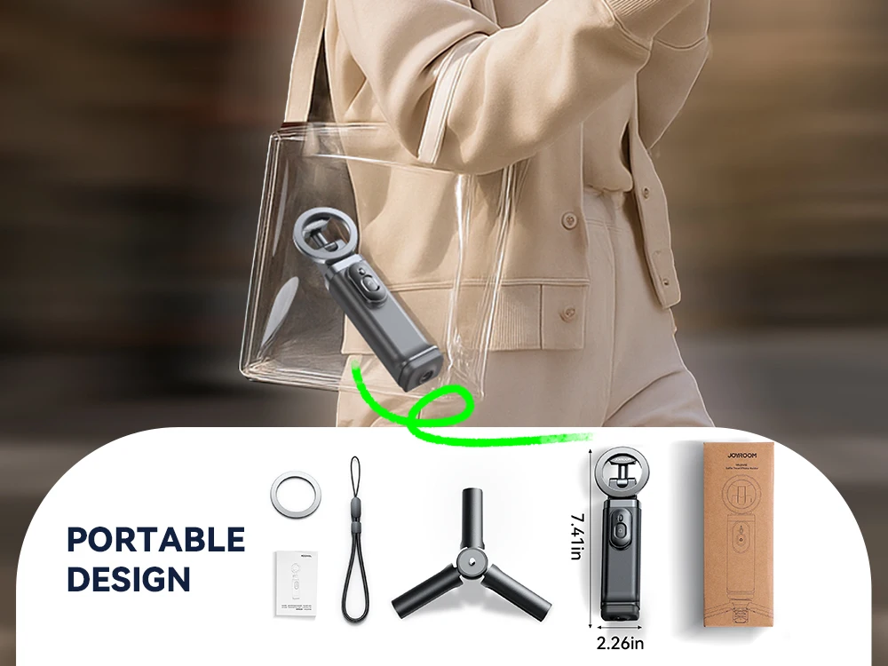 Remote Control Selfie Stick Magnetic Airplane Phone Holder Scalable & Rotatable