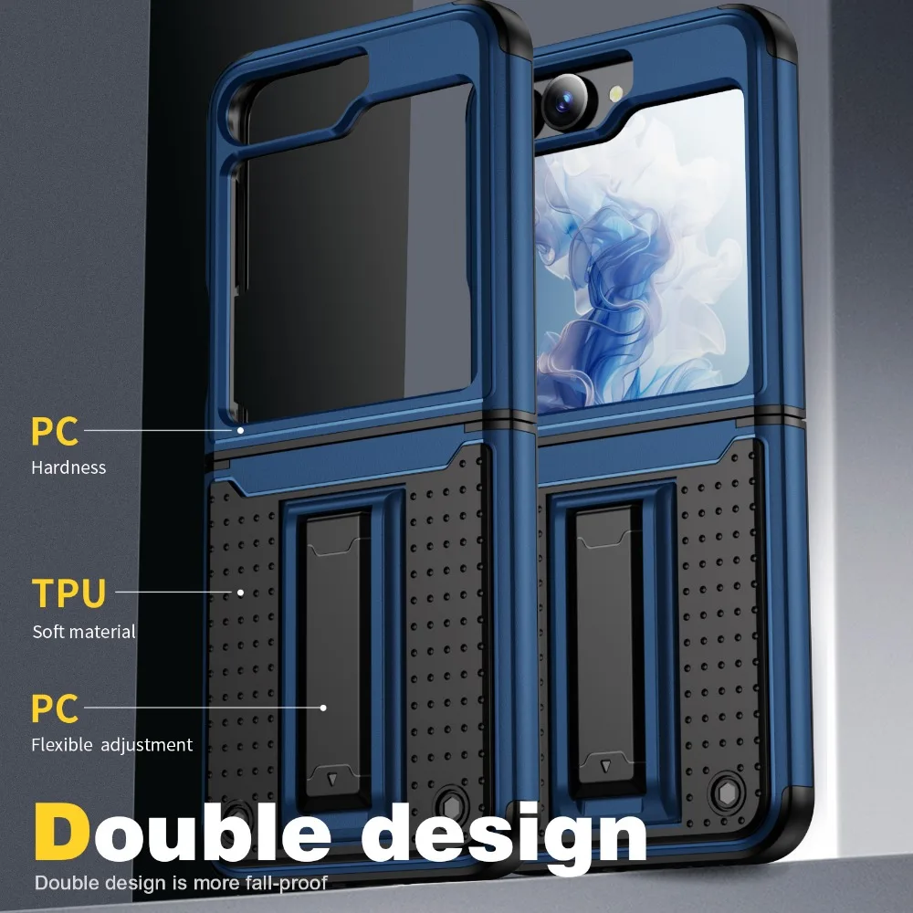 Durable Shockproof Hard Shell Phone Case with Holder