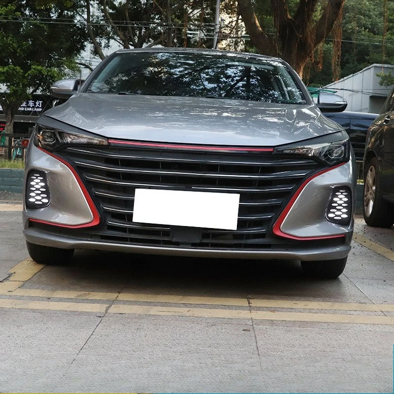 For Changan Eado Plus 2019-2022 Car Led Daytime Running Light DRL Streamer Steering Front Fog Light Modification 12V Daylights detail image 2