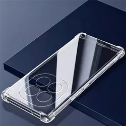 Durable Transparent Shockproof Phone Case - Thick Clear Protective Soft Cover for Redmi K80 Pro (Clear)