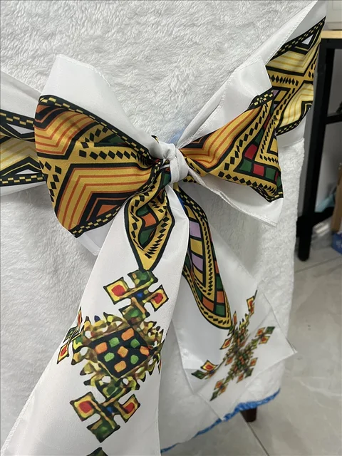 Ceinturage de Chaise de Luxe avec Nministériels d Papillon pour Mariage, Éthiopien, Érythréen, pour ix, Événement, Hôtel, Banquet 3