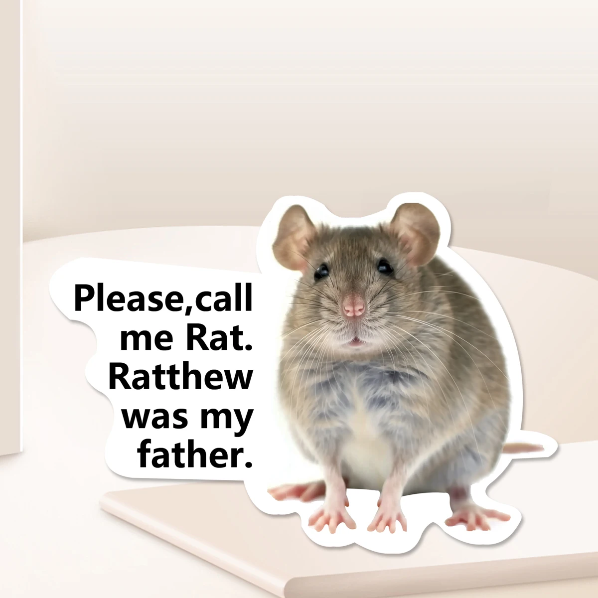 Me Rat Car Sticker External Accessories Diverting Decoration For Window Bumper Sticker Waterproof Vinyl Decals