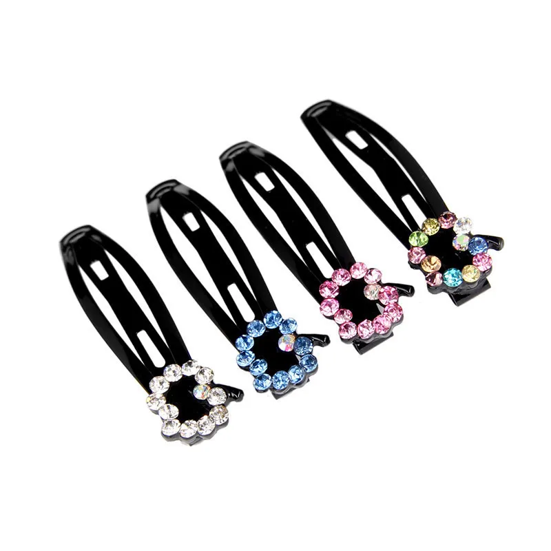 

Women Fashion Hollow Apple Hair Clips Girls Crystal Hairpins Hair Accessories Kids Bangs Princess Barrette 5Color