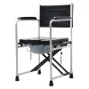 Rehabilitation Therapy Supplies portable folding commode chair with toilet seat 1