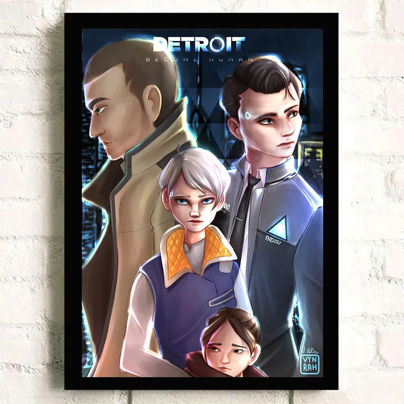 Detroit Become Human Hot Game Poster Canvas Painting Game