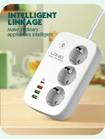 LDNIO Smart Power Strip Tuya WIFI Socket EU Plug Extension Cable Timing Adapter with 3 Plug 3 USB Port Bluetooth Smart Life APP - Image 6