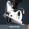 Worx Nitro WX520L.9 20V Power Share 7.25" Cordless Circular Saw with Brushless Motor (Tool Only) 5