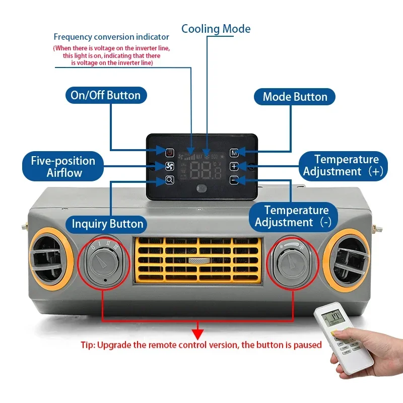Air Conditioning A/C Evaporator Assembly Device for Trucks Vintage Cars Vans 12 Volt & 24 Volt Options