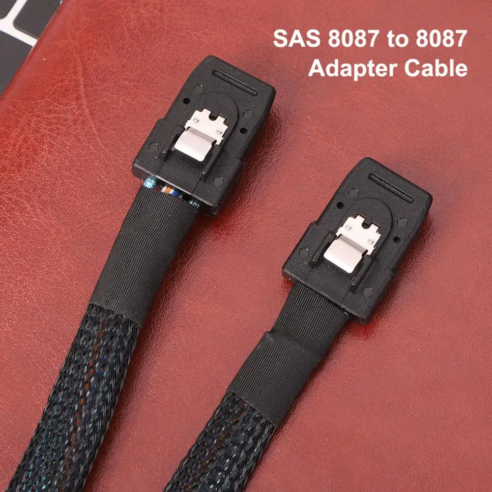 

Полезная черная Внутренняя Материнская плата сервера SAS SFF 8087, Соединительный шнур, эффективный простой в использовании переходник, шнур адаптера для офиса