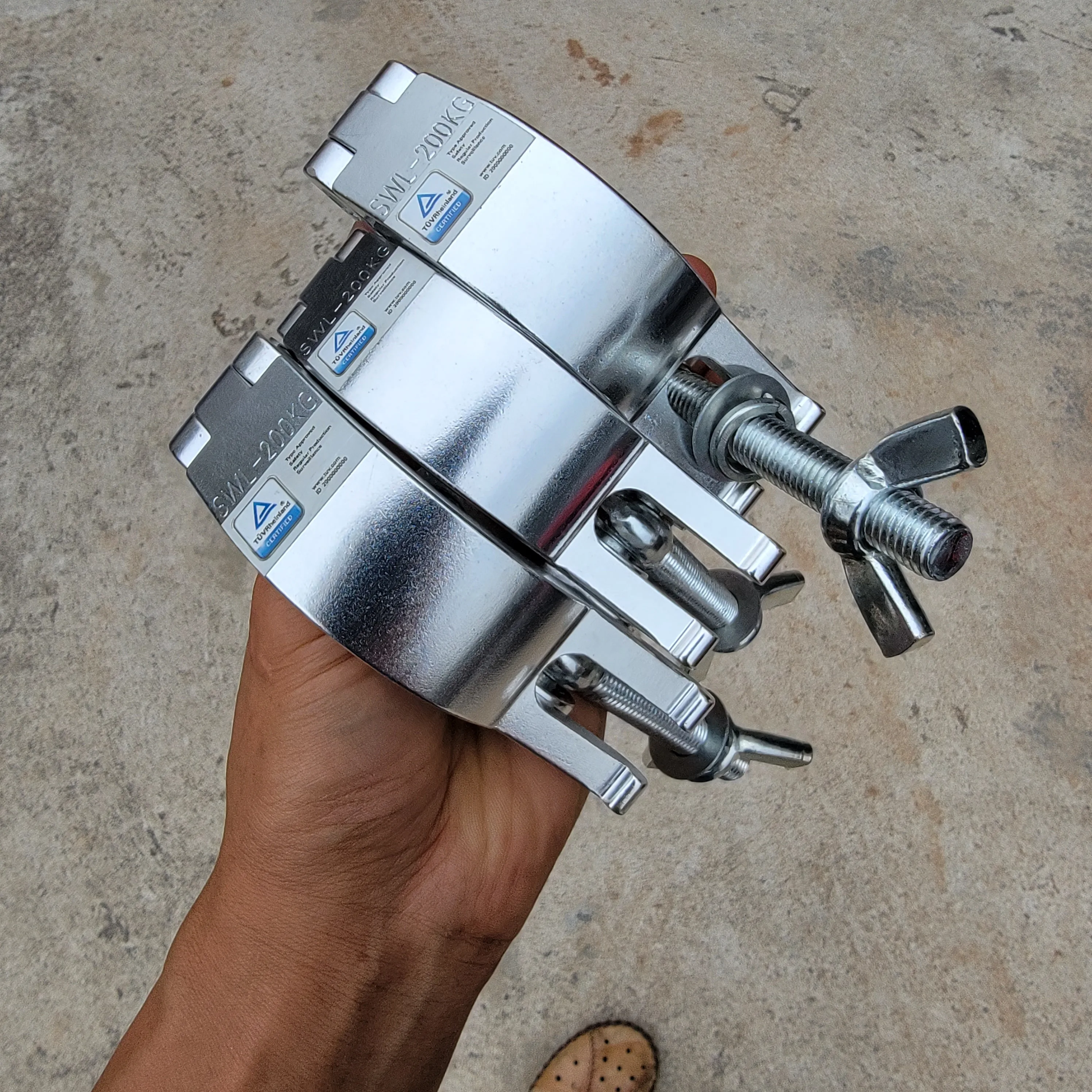 SKT - Abrazadera Para Soporte De Tubo De 60 Mm (2 Unidades