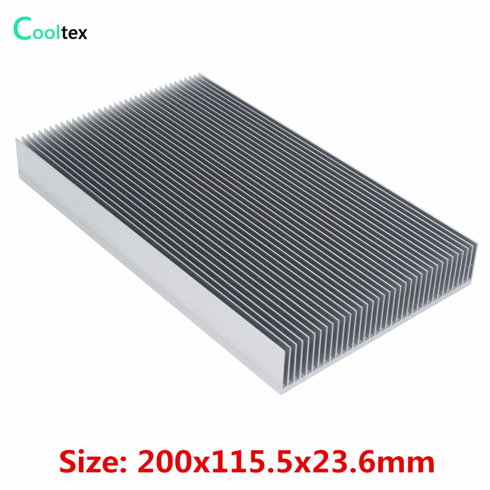 Dissipador de Alumínio Faça Você Mesmo Dissipador de Calor Refrigerador para Chip Led Refrigeração Eletrônica por Dissipação de Calor 200×115.5×23.6 mm