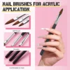 3/5PCS Acrylic Nail Brushes Set For Acrylic Powder Nail Glue Acrylic Application/Extension/Carving Nail Professional Brushes 15/ 3