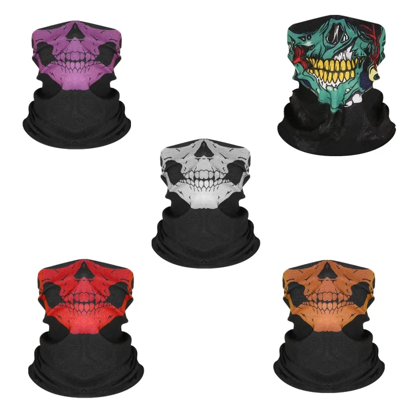 Skull Men Balaclava Ski Mask Cycling Caps Snowboard Face Cover Motorcycle Bicycle Helmet Hood Bandana Scarf Breathable Windproof balaclava mask,bandana headscarf,cycling headwear