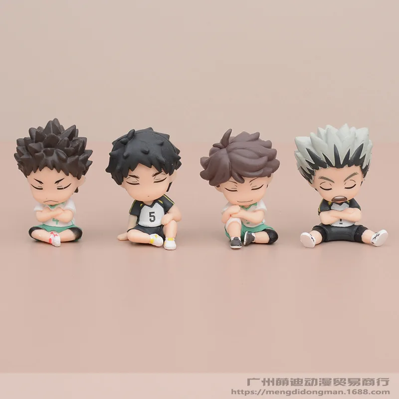 8PCS Haikyuu!! Anime Figure Set – Shoyo, Kageyama, Look-Up Style, Cake Topper & Desk Decor - View #6
