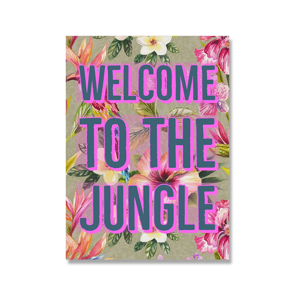 Guns N Roses Welcome To The Jungle Lyrics Quotes Paper Print