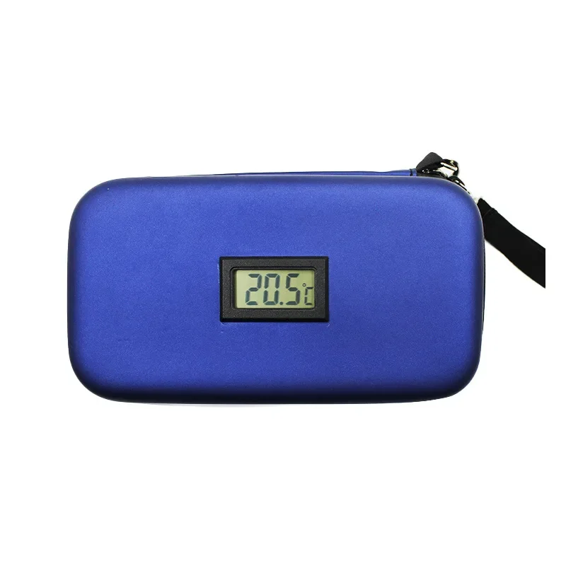 Insulin Cooler Travel Case Mini Insulin Cooler Bag Heat Insulation Temperature Display Medicine Diabetic Supplies Travel Case
