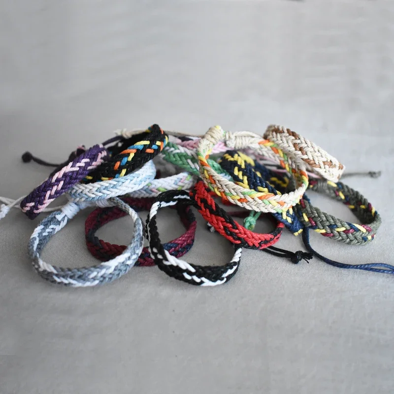 Bracelet Jewelry Ethnic Thread Bracelet Retro Handmade Boho Multicolor Braided String Cord Woven Braided Bohimia Friendship Bracelets Women Men