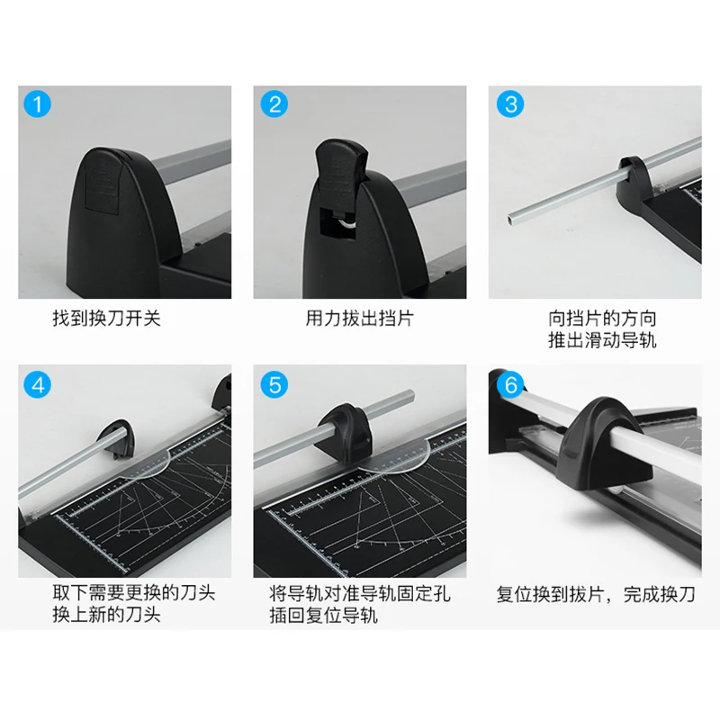 A4 A3 Precision Paper Cutter Paper Knife Photo Trim Diy Scrapbook Portable Alloy Cutting Tool Cutting Pad Home Office Supplies