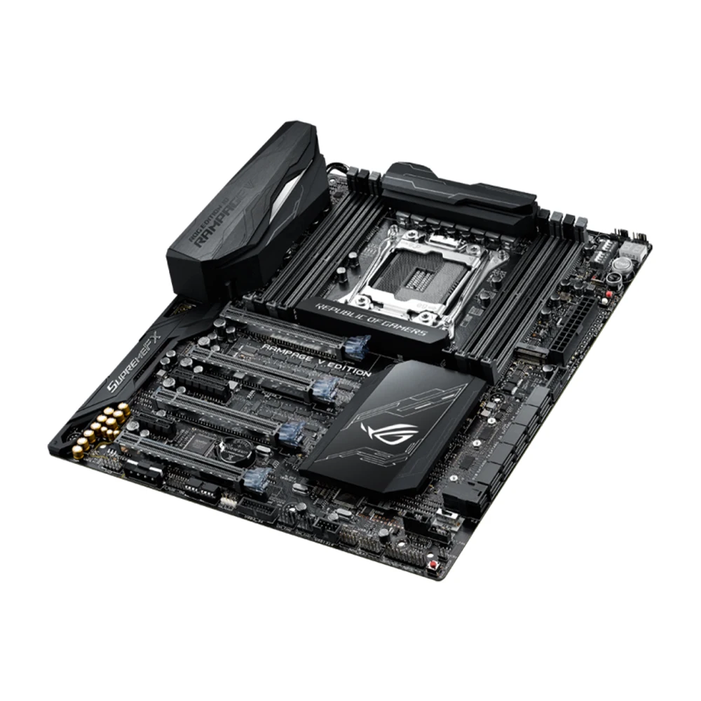ASUS RAMPAGE V EDITION 10 E-ATX Motherboard Supports Core i7 X