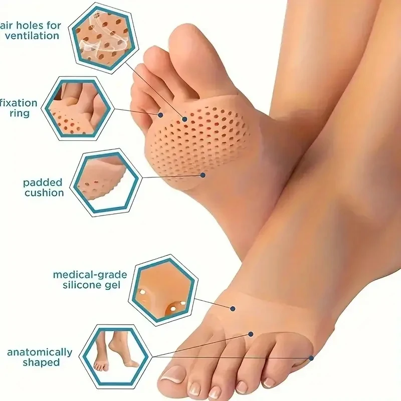 Silicone Forefoot Insoles Womens Foot Protectors