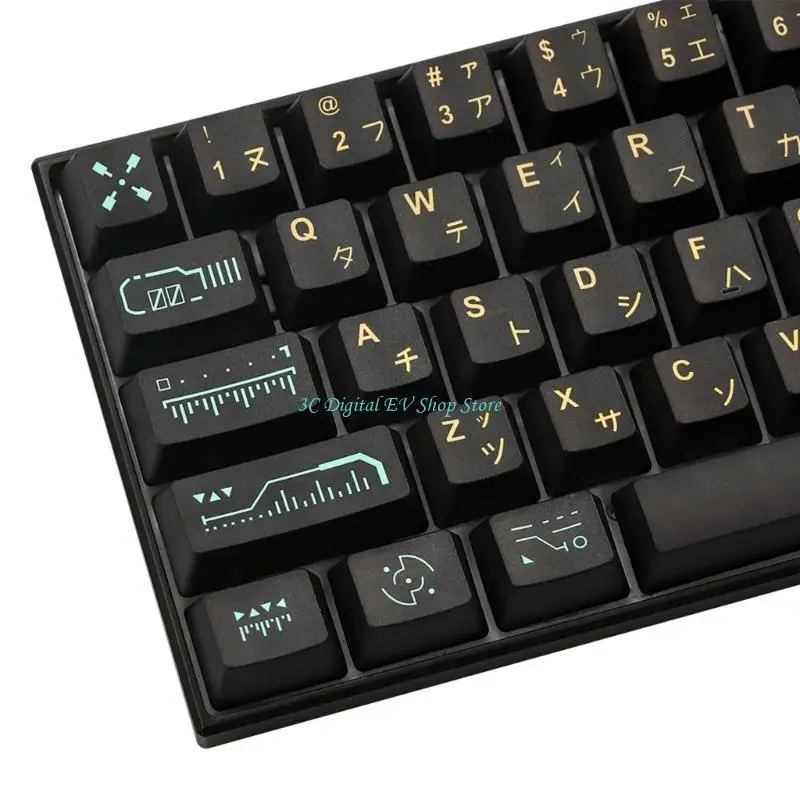E74D PBT 71Key OEM-Profil Fünfseitiger Sublimationsprozess Theme Keycap – Detail 10
