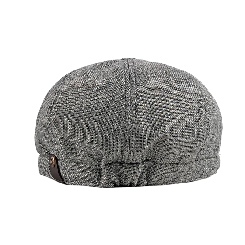 Cappello Classico Da Uomo In Misto Lana, 8 Pannelli Stile Newsboy, Nero, Taglia Unica 58-60 Cm, Per Guida E Caccia