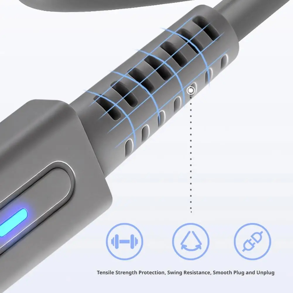 1.8m 타입 C 45W PD 충전 케이블 (위유 콘솔용) USB C 전원 공급 코드 (닌텐도 위유 게임 콘솔 충전 케이블)