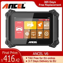 

ANCEL V6 Automotive OBD2 Scanner Engine Check Full System Code Reader ABS SRS SAS Airbag Reset OBD 2 Automotive Scanner