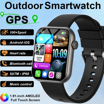 2025 Smart Watch 1.90 "Schermo HD Chiamata Bluetooth Monitoraggio della frequenza cardiaca Più 120 modalità sportive Impermeabile per uomo Donna Smartwatch Regalo