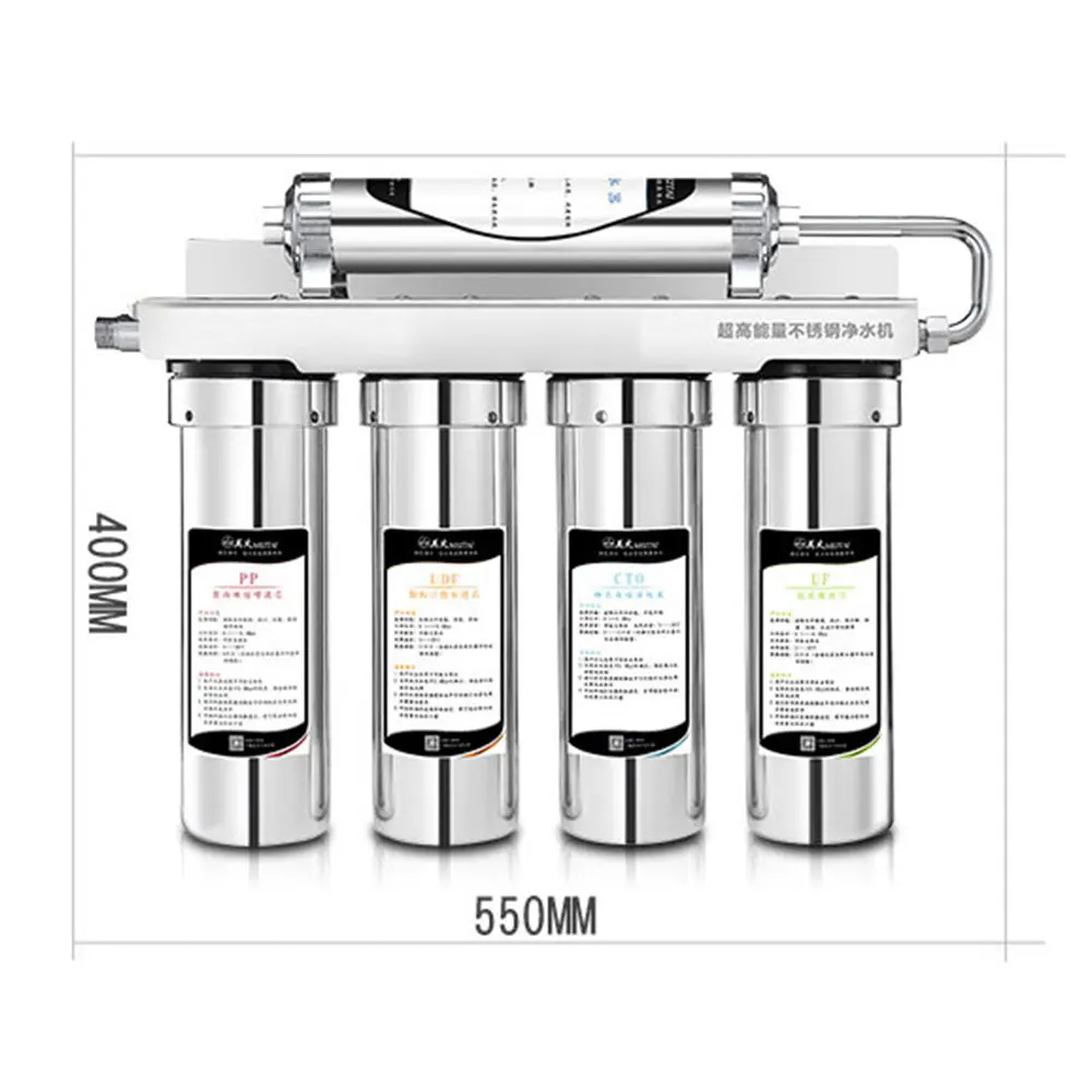 

Direct Drinking Water Filter Household Descaling Kitchen Water Purifier Stainless Steel waterzuivering systeem filtro aquario