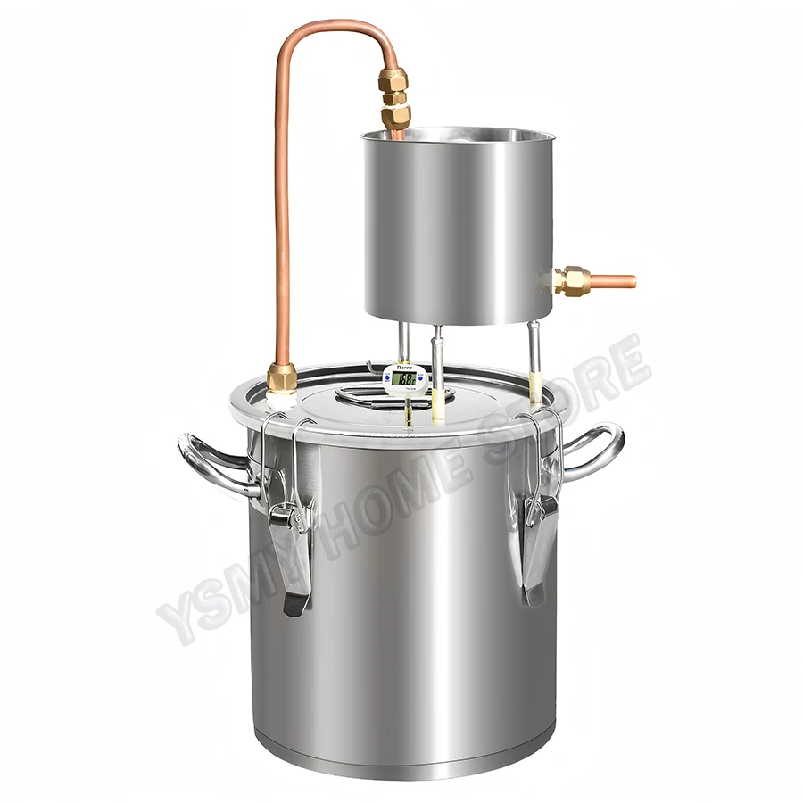 33L 50L Stainless Steel Alcohol Distiller Machine Beer Brewing Equipment Copper Brewing Hydrosol Distillation Kit