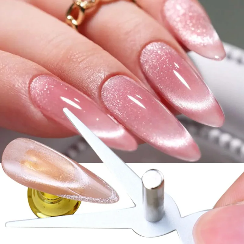 Double-End Big Y-shaped French Cat's Eye Magnetic Auxiliary Tool 2pcs for Match with Nail Magnet Nail Art Accessories Tools