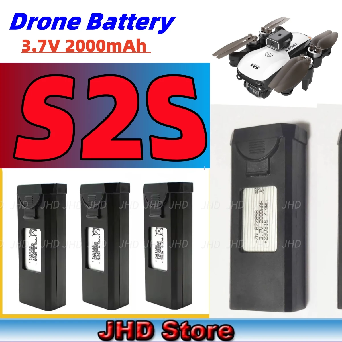 Amazon.co.jp: LSRC S2S バッテリー 3.7V 2000mAh LS-S2S ミニ