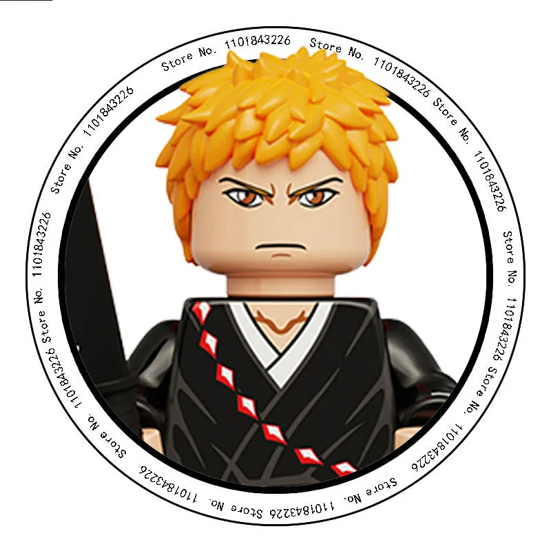 thumbnail image 4 of Bloques de construcción BLEACH Anime Dibujos animados Mini figuras de acción Juguete Regalo de Navidad Jujutsu Kaisen Compatible con LoG, 4 of 5