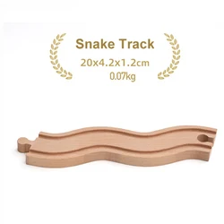 Deluxe Wooden Train Track Accessories Set for Kids - Premium Quality Railway Toys (1pc s Track b)