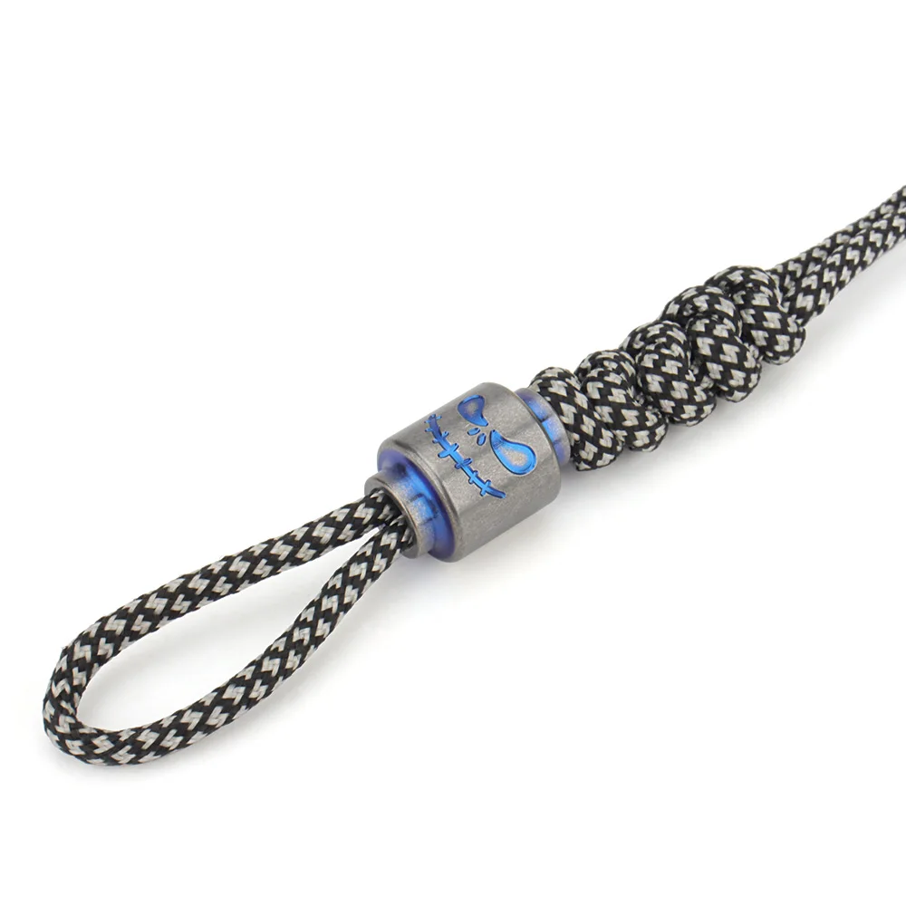 1Pcs Titanium Alloy Colorful Knife Beads Paracord Umbrella Rope Cord Outdoor EDC