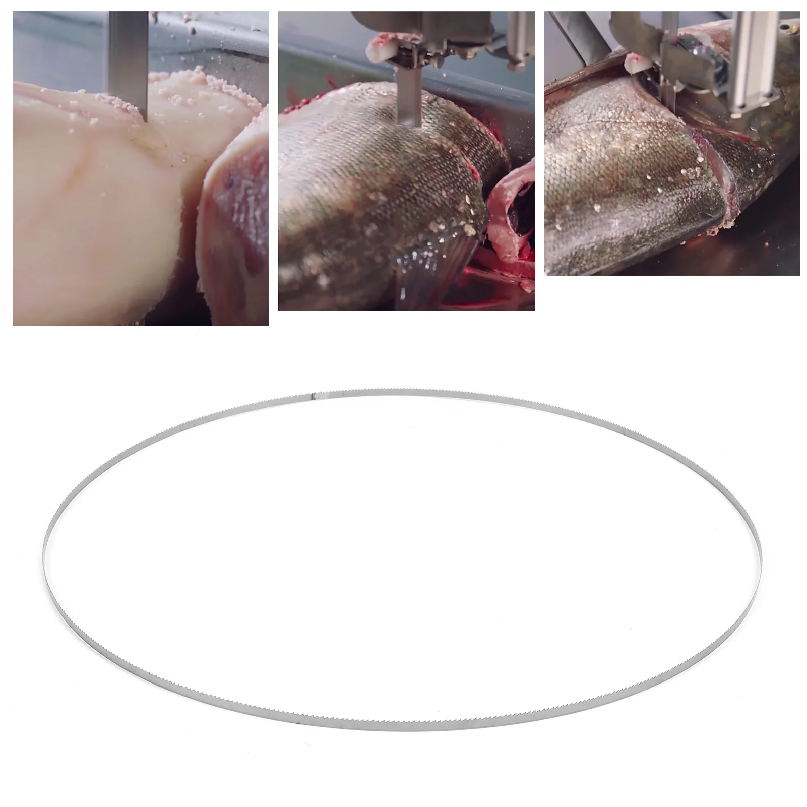1400 Band Saw Blade 6.35mm‑10Teeth Portable SK5 Carbon Spring Steel Woodworking Meat Cutting