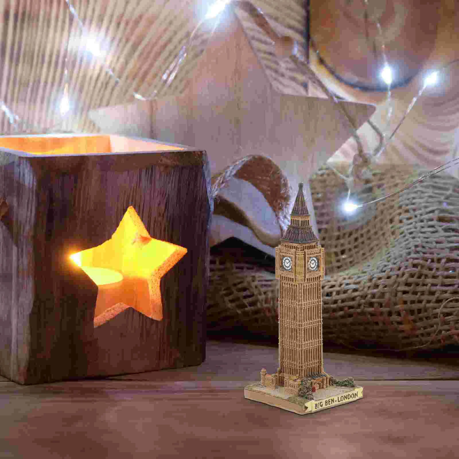 

Three-dimensional Big Ben Ornaments Travel Resin Crafts London Landmark Figurine Model Prop