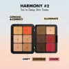 12 Colors Highlight Blush Concealer Makeup Palette Shimmer Matte Long-Lasting Easy Makeup Rouge Compact Blush for Dark Skin 1