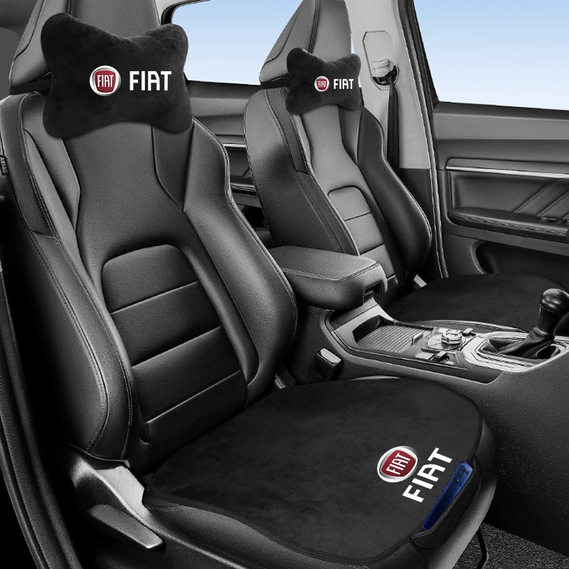 CarSeatprotectionPadNonslipSetCarHeadrestNeckPillowForFiat