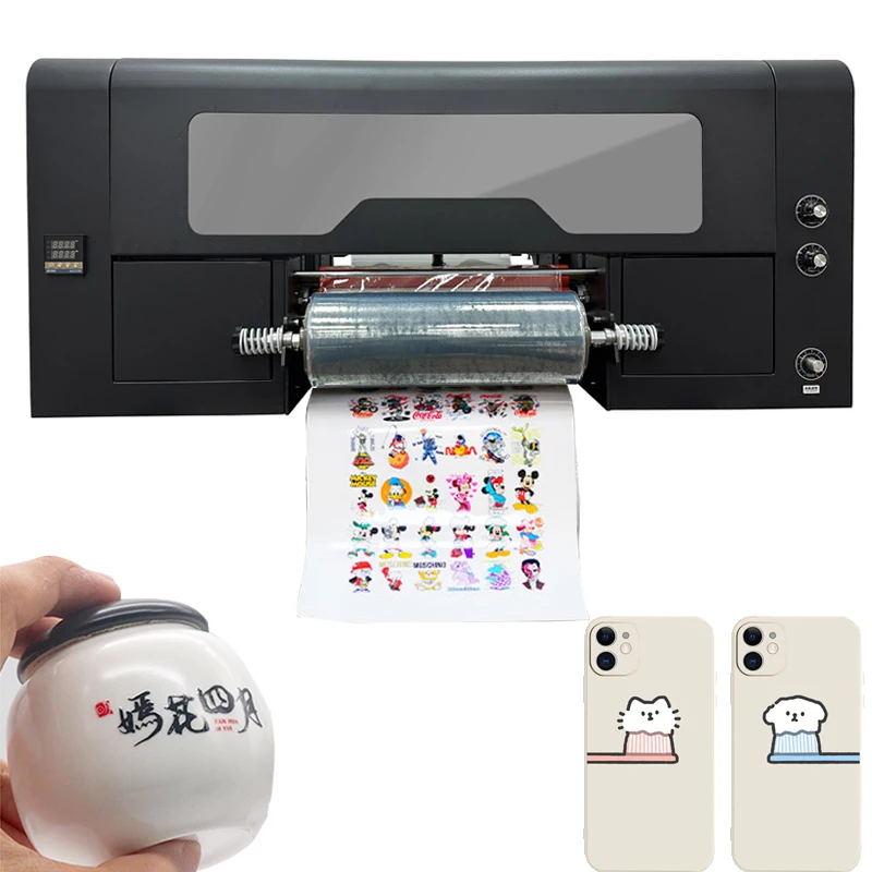 

New Trend Ink Jet Xp600 A3 Uv Dtf Printer Ab Film Transfer Pen Cup Wraps Label Sticker 30Cm Uv Dtf Printers With Laminator