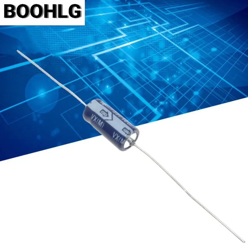 10PCS nichicon imported Nikon filter capacitor horizontal axial polarized electrolytic capacitor 35v 100uf 8X16mm electrolytic capacitor aluminum electrolytic capacitor