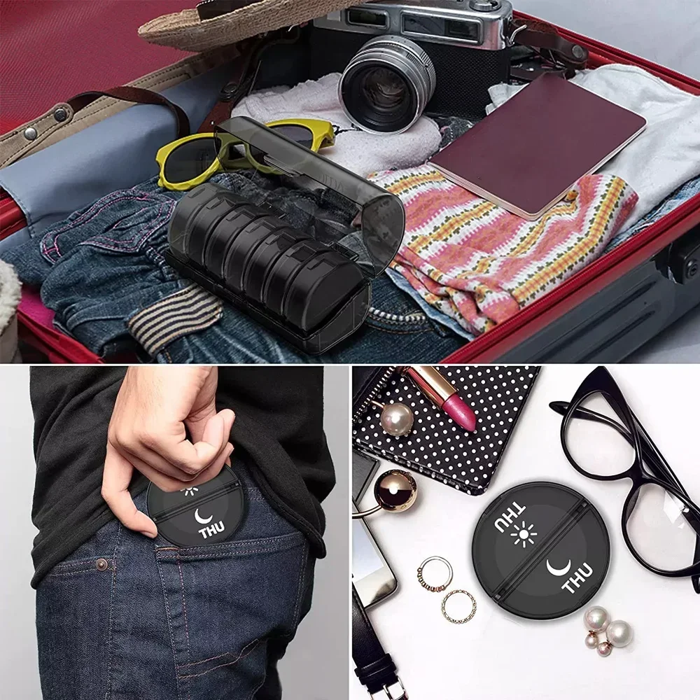 Weekly Medicine Storage Organizer Pill Box Holder Container Pill Case Medicine Tablet Portable Dispenser Organizer