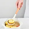Wooden Handle Silica Gel Spatula High Temperature Pot Spatula Home Cooking Spoon Frying Spatula Silica Gel Kitchen Tools 3