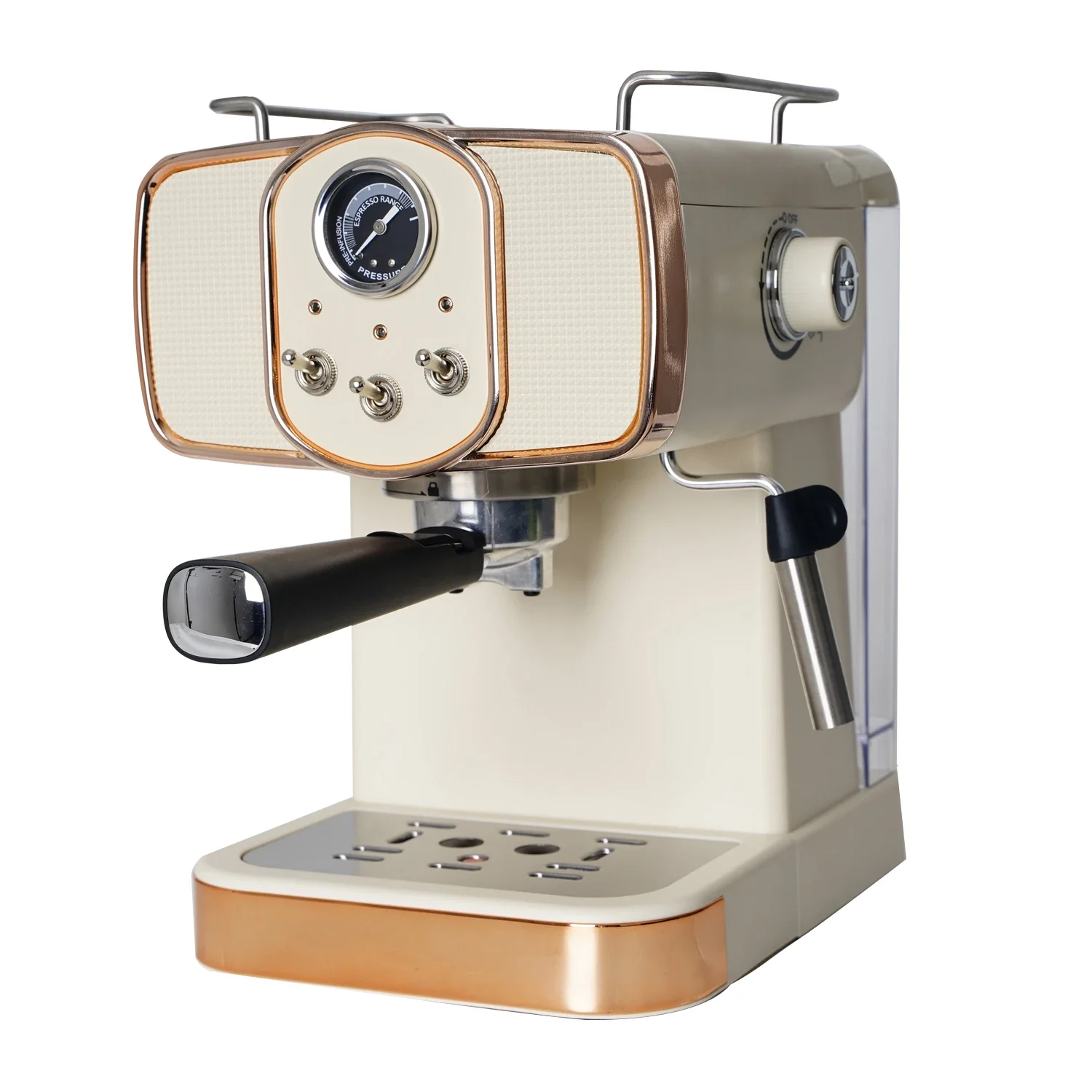 New 20 bar Espresso Coffee Machine with a 2-in-1 Coffee Maker and Milk frother
