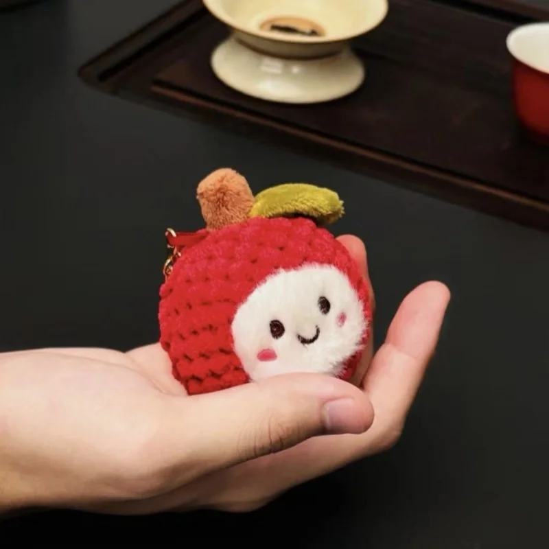 Plush Lychee Fruit Keychain - Soft and Cute Plushies