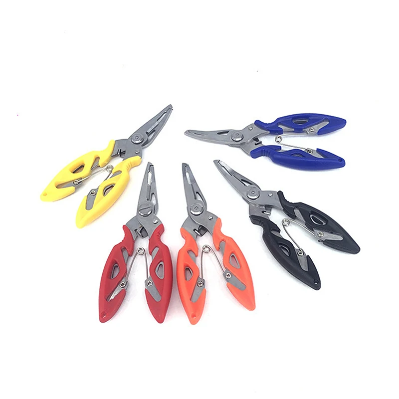 Multifunction Fishing Plier Hook Remover Cutting Fish Use Braid Line Lure Cutter Tongs Scissors Stainless Steel Fish Tackle Tool