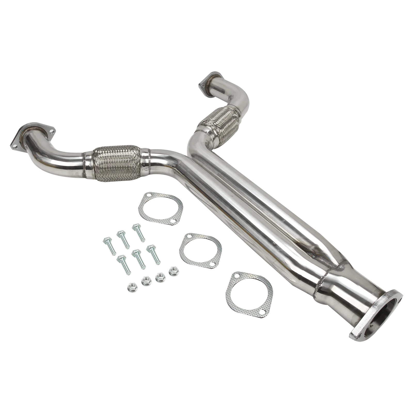 

Stainless Steel Downpipe Y Pipe Ni-ssan 350Z G35 04-05 06 07