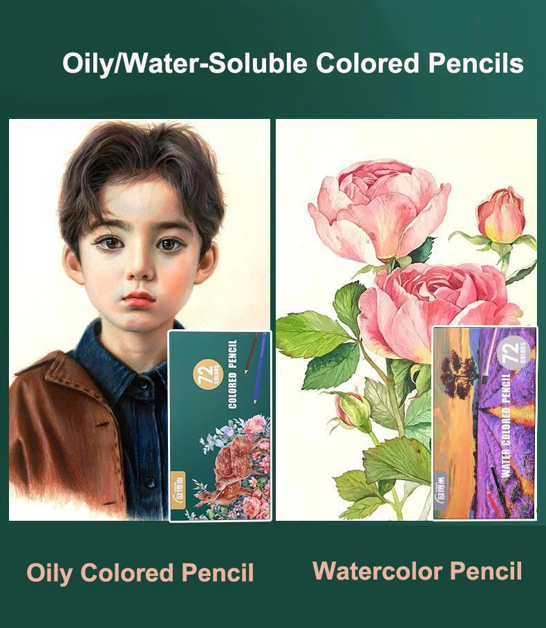 72/120/150/200 Color Colored Pencil Set Water-soluble Or Oily